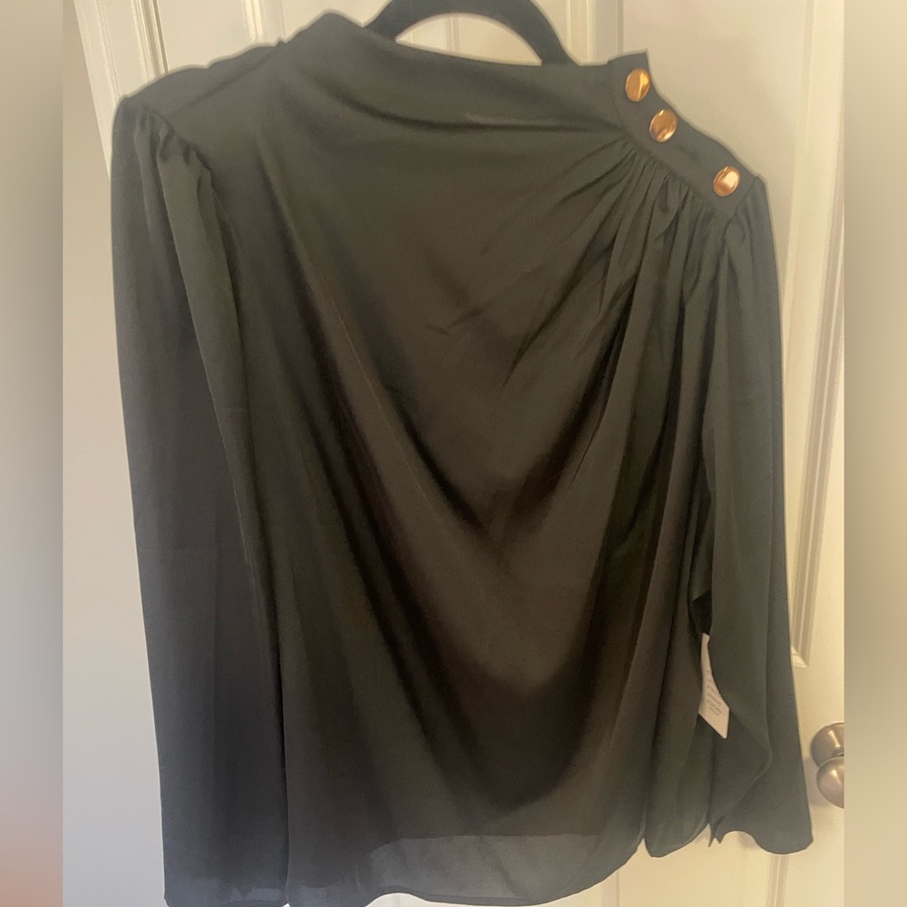 Size 22 Elloqui Black Blouse